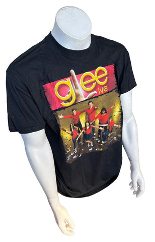 Anvil Unisex Glee Live Tour 2010 Black Short Sleeve Shirt Size Large