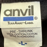 Anvil Unisex Glee Live Tour 2010 Black Short Sleeve Shirt Size Large