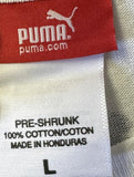 Puma Men's Puma Graphic White Short Sleeve Shirt Size Large