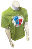 Gildan Men's Dunkin Donuts Coolatta Chill Out Summer Green Promo Shirt Large
