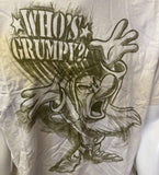 Disney Men's Who's Grumpy Snow White Tan Short Sleeve Shirt Size Large