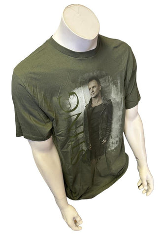 Anvil Men's Sting Band 2011 Tour Green Short Sleeve Shirt Size Large