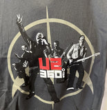 Edam Live Men's U2 360 Tour Gray Short Sleeve Shirt Size X-Large