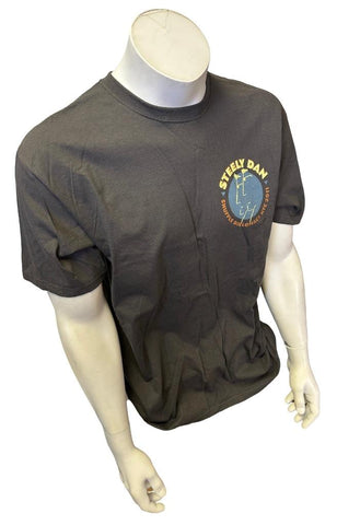 Anvil Men's Steely Dan NYC Tour 2011 Gray Short Sleeve Shirt Size Large