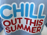 Gildan Men's Dunkin Donuts Coolatta Chill Out Summer Blue Promo Shirt Large