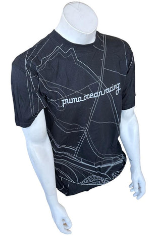 Puma Men's Puma Ocean Racing Black Short Sleeve Shirt Size Large