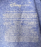 Disney Store Women's Minnie Mouse Sequin Short Sleeve Blue Shirt Size Large