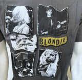 Anvil Men's Camp Fun Time Blondie Debbie Harry Gray Shirt Size Large