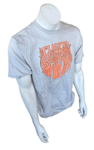Anvil Men's Flight Of The Conchords Gray Short Sleeve Shirt Size Large