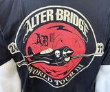 Anvil Men's Alter Bridge World Tour III 2011 Black Short Sleeve Shirt Size Large