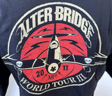 Anvil Men's Alter Bridge World Tour III 2011 Black Short Sleeve Shirt Size Large