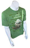 Disney Men's Star Wars Jedi Master Yoda Green Short Sleeve Shirt Size Large