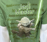 Disney Men's Star Wars Jedi Master Yoda Green Short Sleeve Shirt Size Large