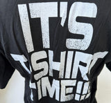 Tultex Men's DJ Pauly D Jersey Shore T Shirt Time Black Shirt Size Large