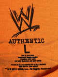 WWE Men's Rey Mysterio Wrestling Orange Short Sleeve Shirt Size Large