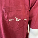 Comfort Colors Men's Covey & Paddle Fishing South Red Breast Pocket Shirt Large