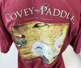 Comfort Colors Men's Covey & Paddle Fishing South Red Breast Pocket Shirt Large