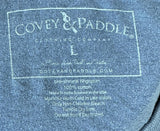 Covey & Paddle Men's Ducking Hunting Blue Breast Pocket Shirt Large