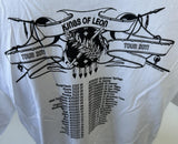 Kings of Leon Men's Oklahoma Tour 2011 White Short Sleeve Shirt Size Large