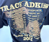 Bayside Men's Trace Adkins Proud To Be Here 2011 Tour Black Shirt Size Large