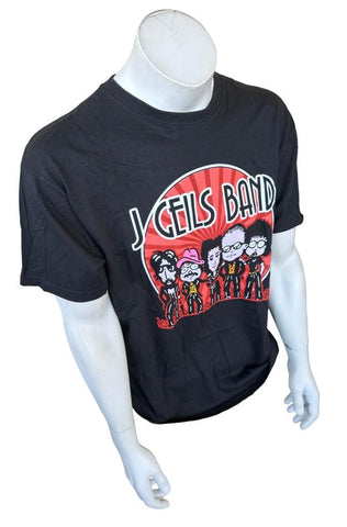 Anvil Men's J. Geils Band Live In Concert Black Short Sleeve Shirt Size Large