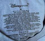 Disney Men's Mickey Mouse Moto Co Motorcycle Blue Short Sleeve Shirt Size Medium