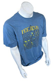 Gildan Men's Moe.Down 2011 Musical Festival Blue Short Sleeve Shirt Size Large