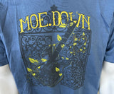 Gildan Men's Moe.Down 2011 Musical Festival Blue Short Sleeve Shirt Size Large