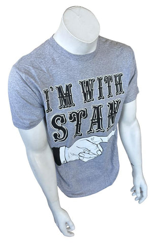 Bay Island Men's Eminem I'm With Stan Gray Short Sleeve Shirt Size Large