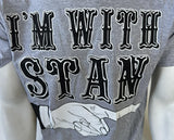 Bay Island Men's Eminem I'm With Stan Gray Short Sleeve Shirt Size Large