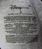Disney Store Women's Minnie Mouse Hawaii Glitter Gray Short Sleeve Shirt Size M