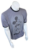 Disney Men's Mickey Mouse Gray Short Sleeve Shirt Size Large