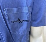 Comfort Colors Men's Covey & Paddle Fishing Blue Breast Pocket Shirt Large