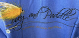 Comfort Colors Men's Covey & Paddle Fishing Blue Breast Pocket Shirt Large