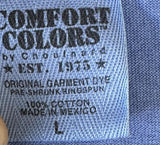 Comfort Colors Men's Covey & Paddle Fishing Blue Breast Pocket Shirt Large