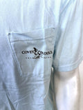 Comfort Colors Men's Covey & Paddle Fishing Light Blue Breast Pocket Shirt Large