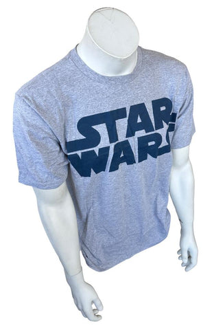 Disney Men's Star Wars Gray Short Sleeve Shirt Size Medium