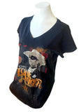 Gildan Disney Parks Women's The Lone Ranger Black Graphic Shirt Size Large