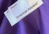 American Apparel Women's Fergie Purple Short Sleeve Graphic Shirt Size Large