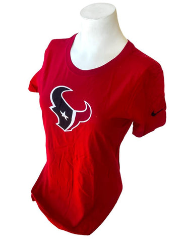 Nike Women's Houston Texans Slim Fit Red Short Sleeve Shirt Size Small