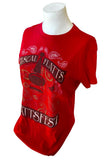 Tultex Women's Rascal Flatts Flattsfest Red Short Sleeve Graphic Shirt Size L