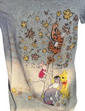 Disney Store Women's Winnie The Pooh Friendly Day Gray Shirt Size Medium