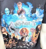 Warner Bros Men's Harry Potter Cast Black Short Sleeve Shirt Size Large