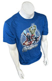 Disney Men's Marvel The Avengers Blue Short Sleeve Shirt Size Medium