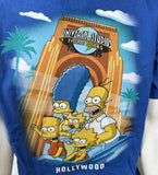 Anvil Men's Universal Studios Hollywood Simpsons Blue Shirt Size Large