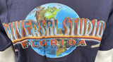 Anvil Men's Universal Studios Florida Navy Blue Short Sleeve Shirt Size Large