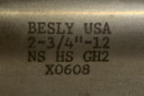 Besly Cutting Tools 2-3/4"-12 NS HS GH2 Hand Tap X0608