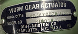 Duff Norton M10010 342B Worm Gear Actuator KKAAZ00Z018ZAA