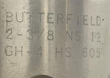 Butterfield GH-4 HS 605 Straight Flute Tap 2-3/8 NS 12