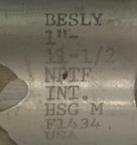 Besly 1-11"-1/2 NPTF HSG M Straight Flute Tap F1434